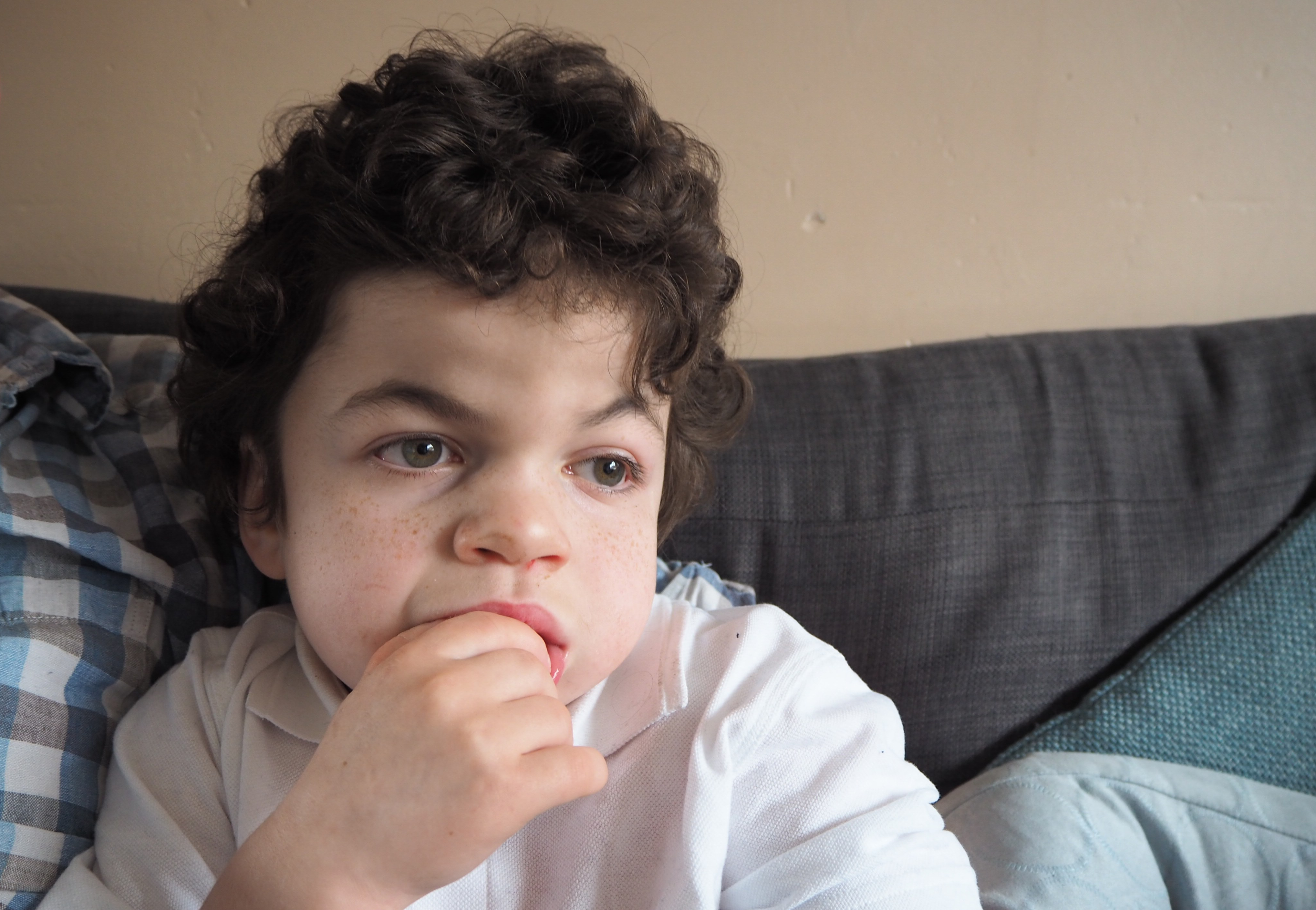 Pudding in white school top